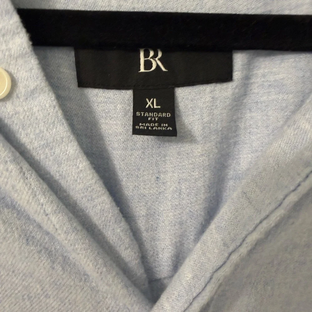 Banana Republic Light Blue Cotton Flannel Shirt - Picture 3 of 4